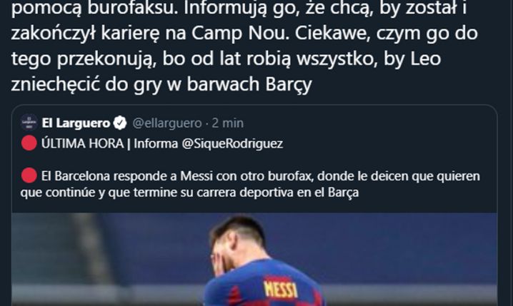 Barcelona ODPOWIEDZIAŁA Leo Messiemu!